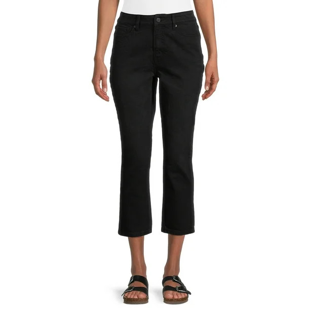 Time and Tru Women's Straight Crop Jeans - Walmart.com | Walmart (US)