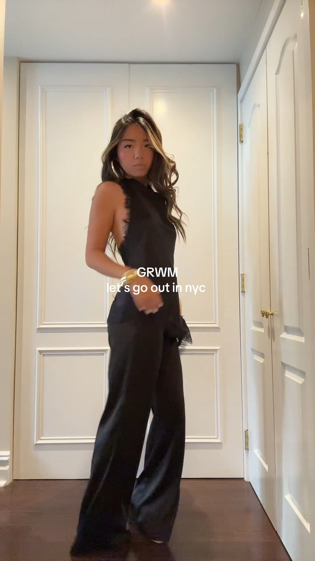 Wearing size small in both 