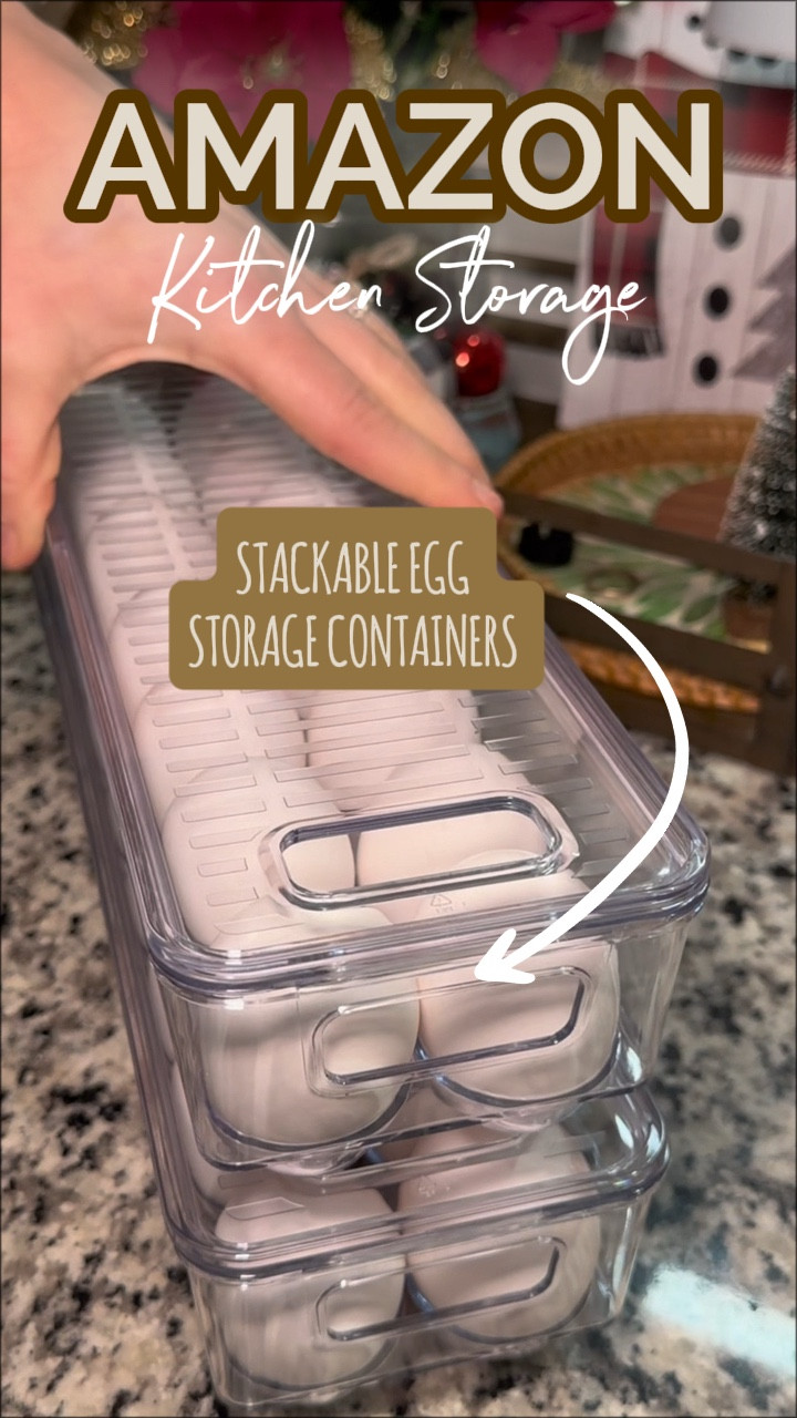 Stackable egg containers! An absolute must have for your fridge. #homeorganization

#LTKHome