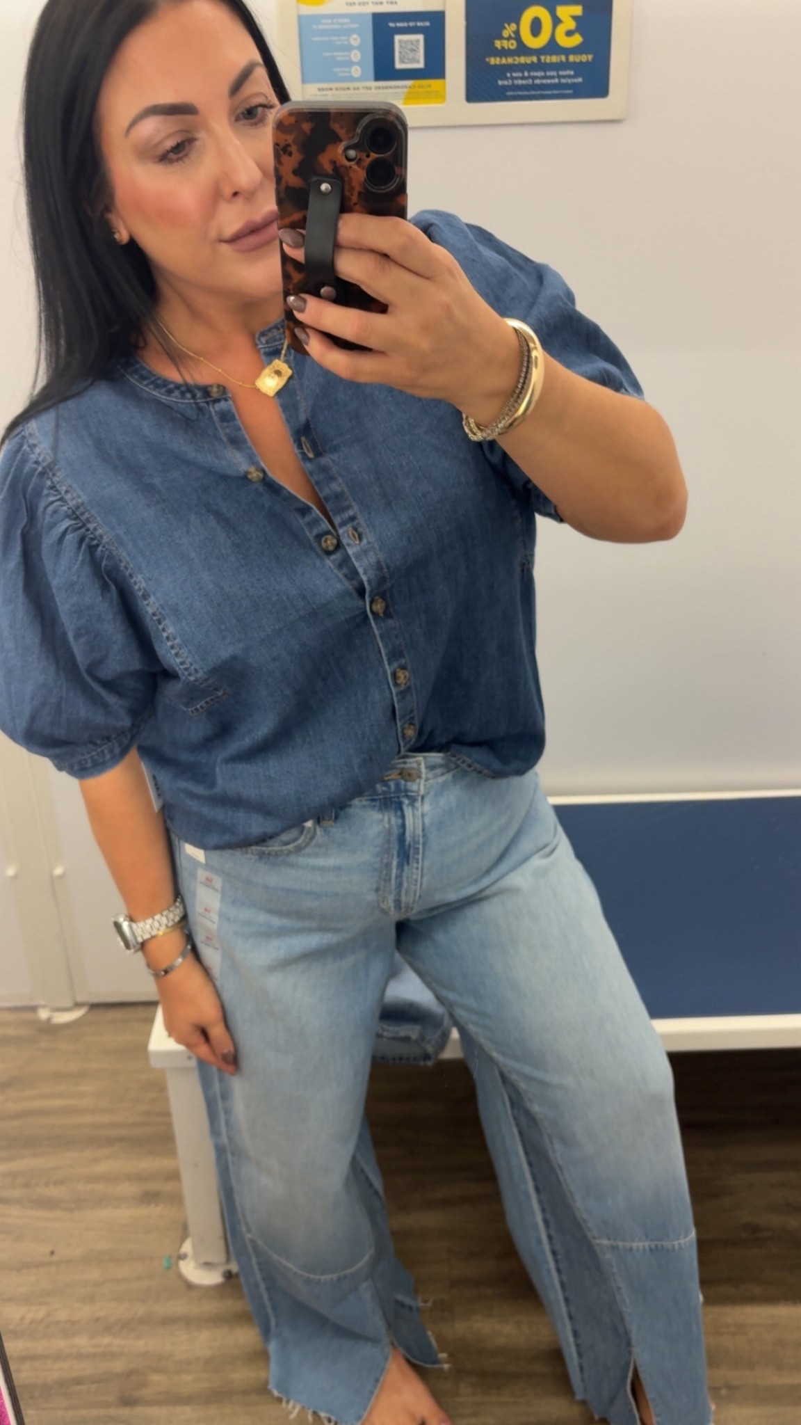 Denim on denim= YESSS 😍 Add cute loafers & a suede bag! 

#LTKSaleAlert #LTKMidsize #LTKFallSale