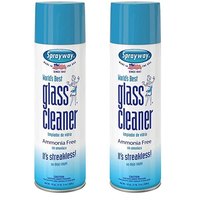 Sprayway, Glass Cleaner, 19 Oz Cans, Pack of 2 | Amazon (US)