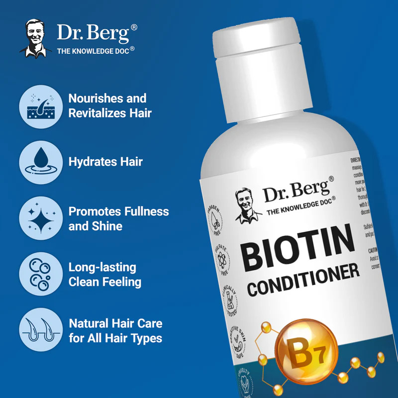 Biotin Conditioner \u2013 New and Improved \u2013 8 fl oz | Dr Berg