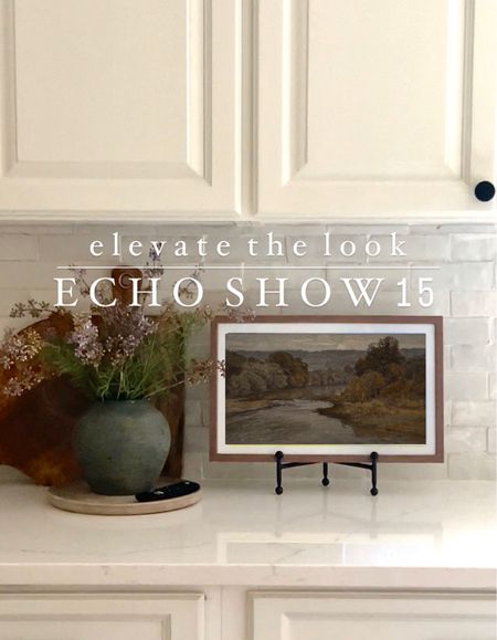 How to elevate the look of the echo show 15 with a light wood clip on frame and a plate stand
Amazon finds | Amazon home decor | plate rack | picture stand | Amazon Alexa | kitchen gadgets | plant saucer | tray | vase | spring stems | wild flowers | cutting board | riad zellige tile Snow White | black aged vase | planter | pottery barn | Target | kitchen counter decor | kitchen organization | family planning | home decor 

#LTKfindsunder100 #LTKfindsunder50 #LTKhome