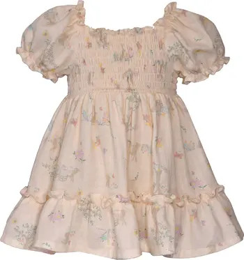 Bunny Floral Smocked Cotton Gauze Dress | Nordstrom