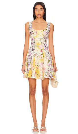Kristen Dress in Multicolor | Yellow Mini Dress | Yellow Sundress | Yellow Summer Dress | Revolve Clothing (Global)
