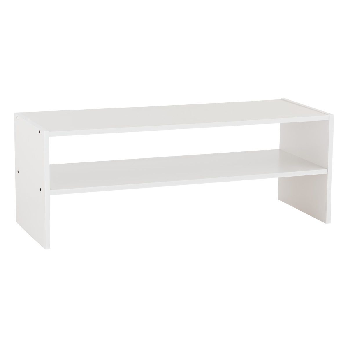 2-Shelf Shoe Stacker White | The Container Store