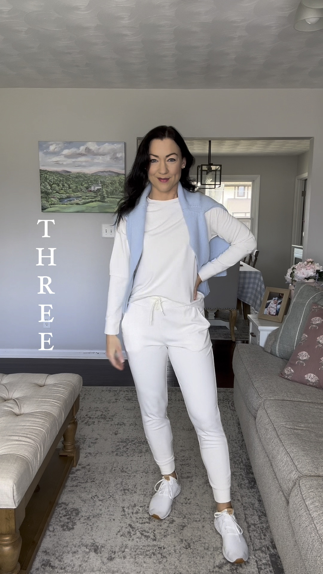 Use code MEGMASON40 for 40% off!!

Neutral lounge set styled 4 ways! LOVE the versatility of this Cozy Earth set, and the best part is the pieces aren’t see through! I’m wearing full brief undies and you can’t see them at all, same with my bra. You also can’t see my backside imperfections, which sometimes is an issue with light colored bottoms. 

You can buy these pieces as a set or separates. Layer a sweater on top, or pair them with jeans. Lots of great color options and super soft!! 

Sizing:
The crewneck sweater and the joggers both fit TTS. Wearing a S.
Sage green pullover (draped on top) runs a little big, I sized down to an XS. 
Straight leg jeans fit TTS, I’m wearing a 26. 

Classic style, casual outfit, loungewear, casual ootd, mom style, athleisure wear, comfy 

#LTKfindsunder100 #LTKsalealert #LTKSeasonal