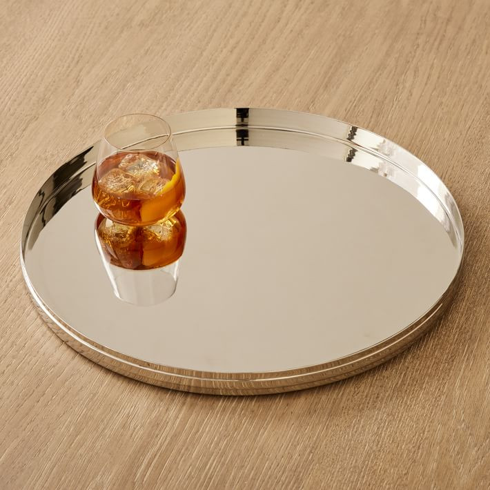 Archer Metal Brass Serving Tray | West Elm (US)