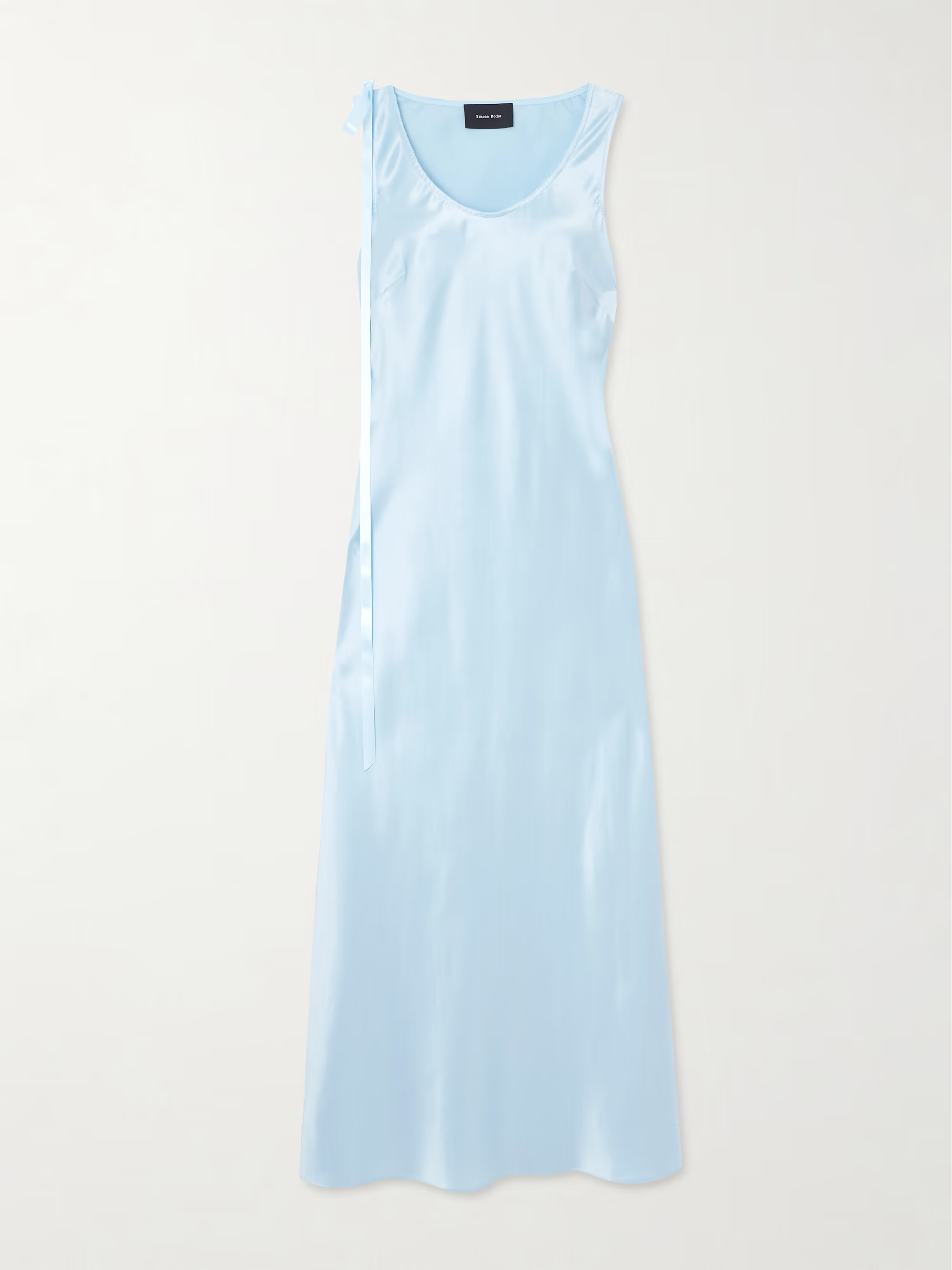 Bow-embellished silk midi dress | NET-A-PORTER APAC