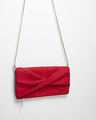 Express Womens Convertible Bow Clutch Red | Express