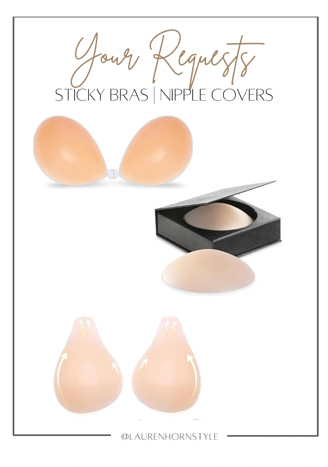 Sticky bras | Nipple covers from Amazon! See below for strapless bra options too!

#LTKstyletip #LTKitbag #LTKunder50