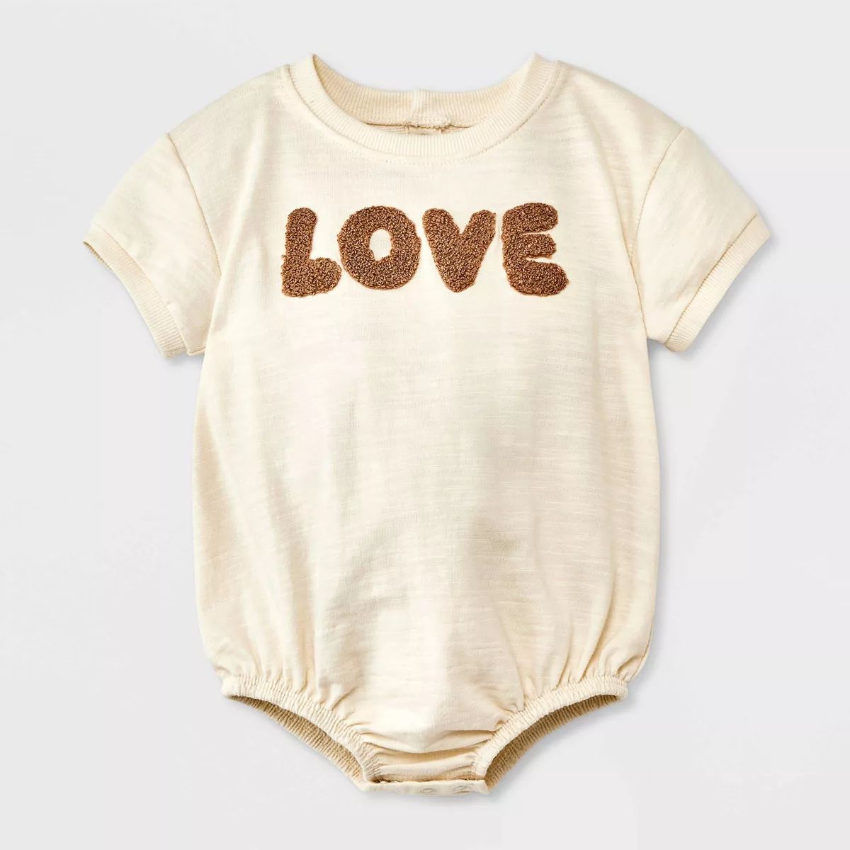 Grayson Mini Baby Kids' Love Graphic Romper - Off-White | Target