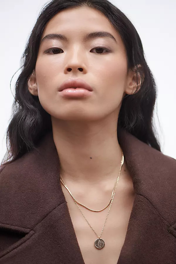 Coin Charm Layered Necklace | Anthropologie (US)