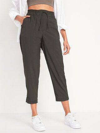 High-Waisted StretchTech Cropped Tapered Pants for Women | Old Navy (US)