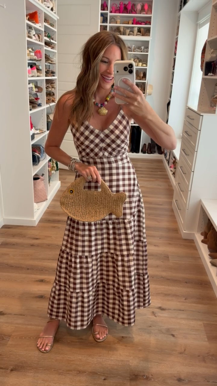 In a small dress, necklace, sandals, bag and accessories - fits tts.

#LTKgrwm #LTKootd #LTKSeasonal