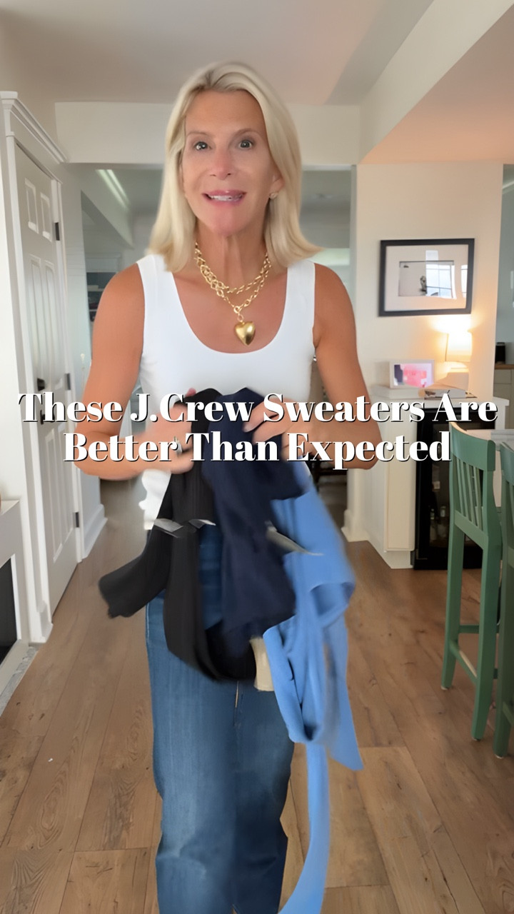 I just wanted to see if they were keepers… but now I want them all. The polo, the bell sleeves, the ribbed black one? So good.