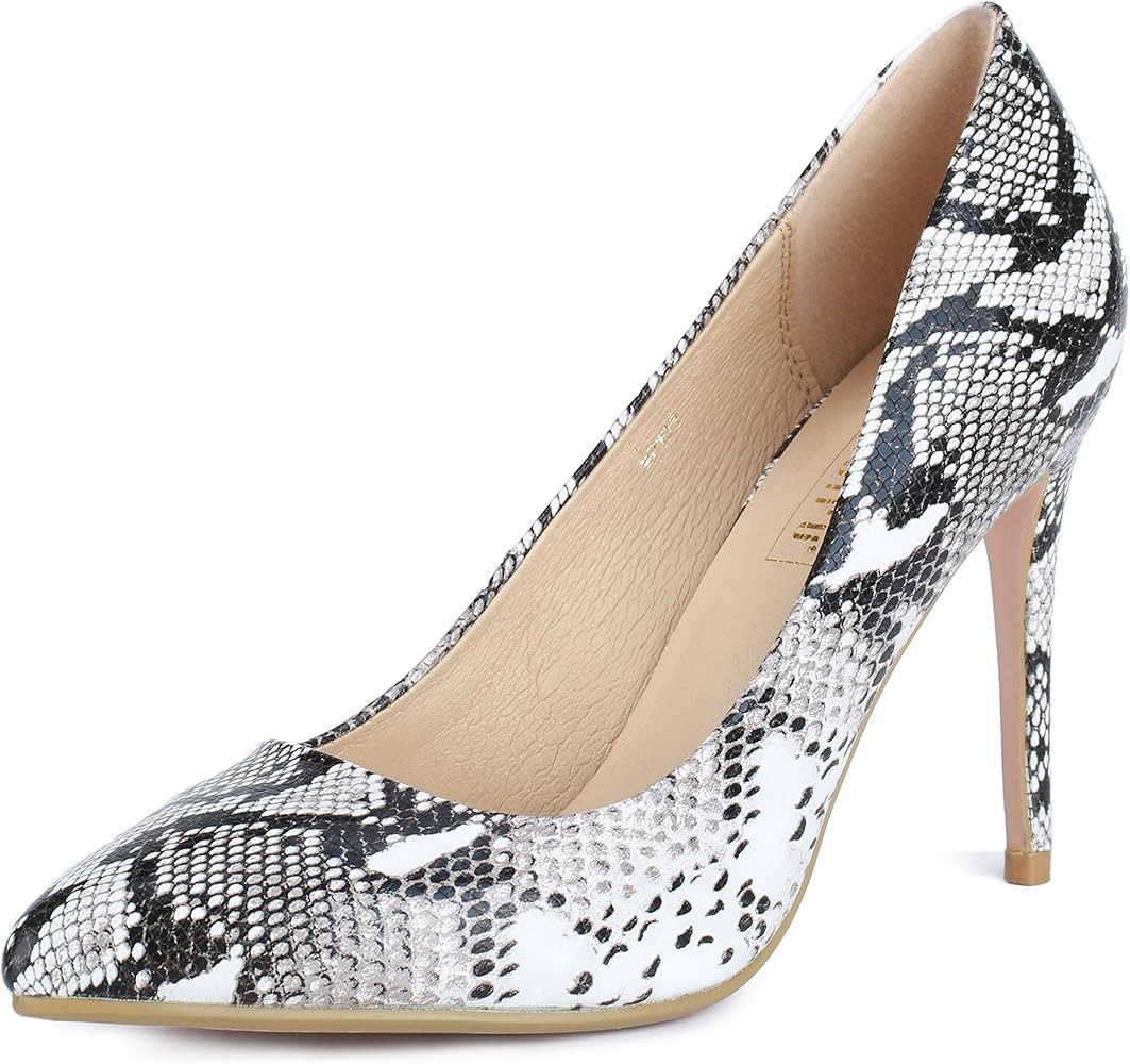 Amazon.com | IDIFU Women's IN4 Classic Pointed Toe High Heels Pumps Wedding Dress Office Shoes (S... | Amazon (US)