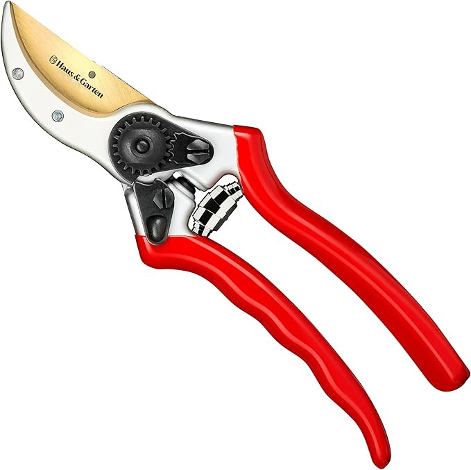Haus & Garten ClassicPRO 8.5" Professional Premium Titanium Bypass Pruning Shears - Use As Pruner... | Amazon (US)