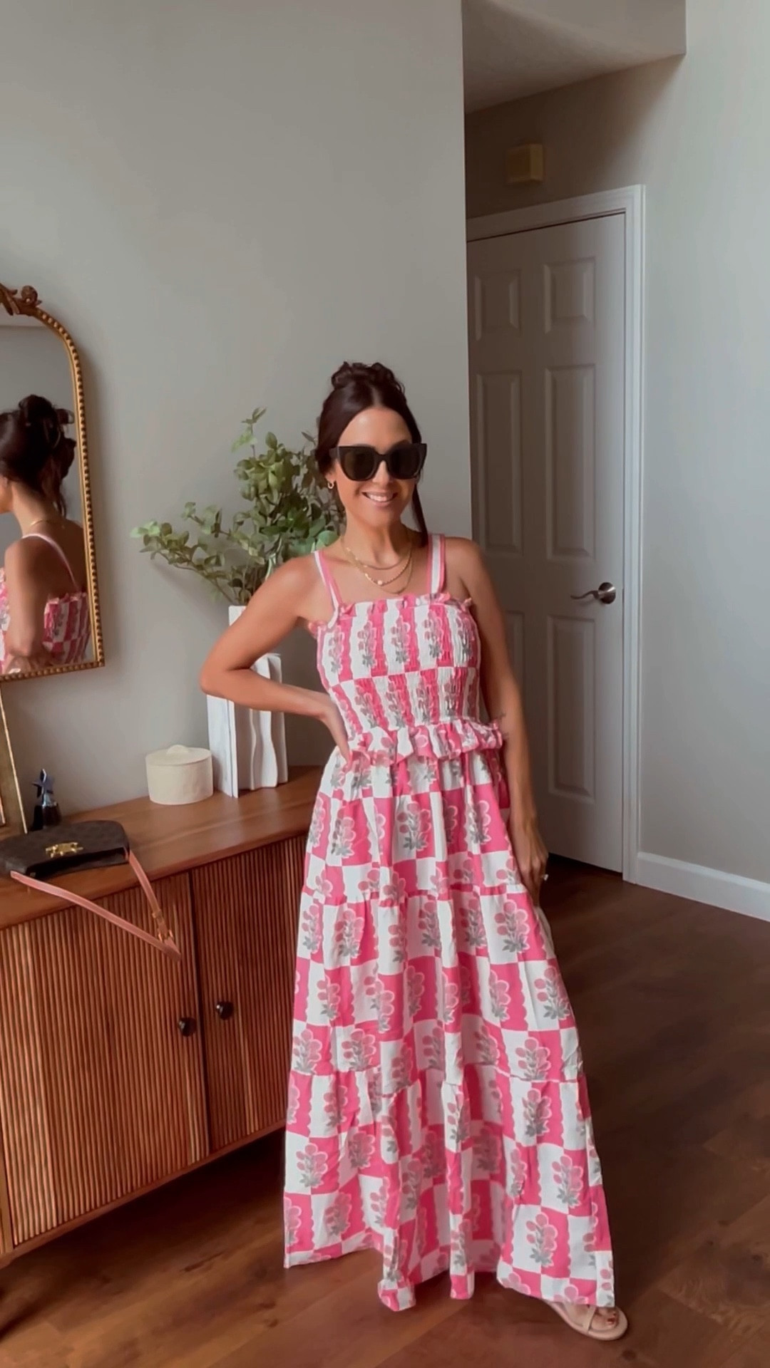 Pretty pink sundress! 

Summer dress, pink dress, cottagecore dress 

#LTKFindsUnder50 #LTKSaleAlert #LTKPetite