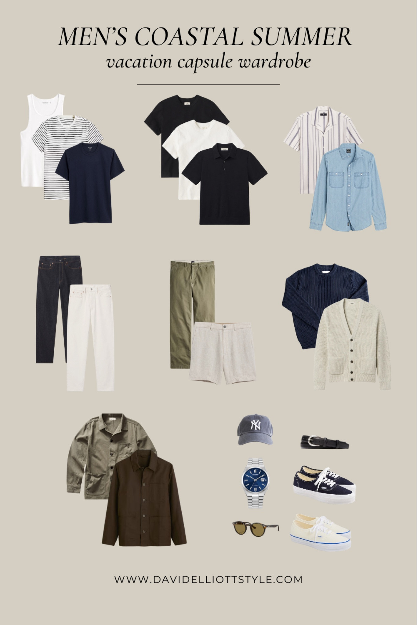 Men’s Coastal Summer Vacation Capsule Wardrobe

#LTKMens