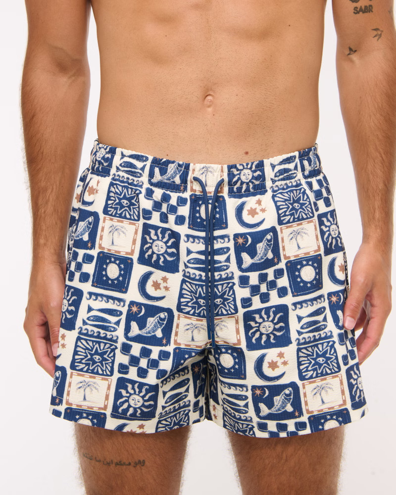 Men's Pull-On Seersucker Swim Trunk | Men's Swimwear | Abercrombie.com | Abercrombie & Fitch (US)