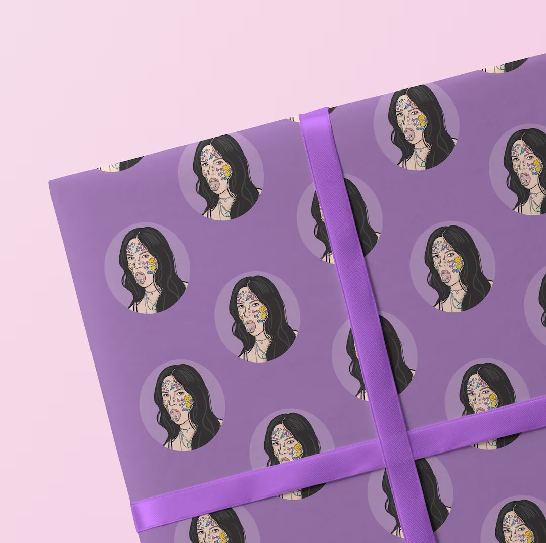 Olivia Rodrigo Wrapping Paper, Giftwrap, Birthday Gift, Olivia Rodrigo Sour, Don't Be Sour It's Y... | Etsy (US)