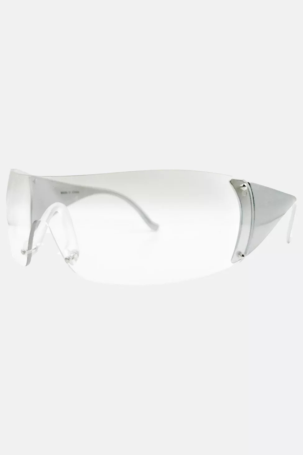 Giant Vintage Zipper Y2K Shield Sunglasses | Urban Outfitters (US and RoW)