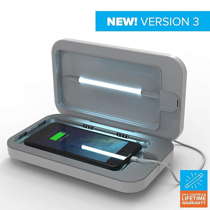 PhoneSoap 3 UV Cell Phone Sanitizer and Dual Universal Cell Phone Charger | Patented and Clinical... | Amazon (US)