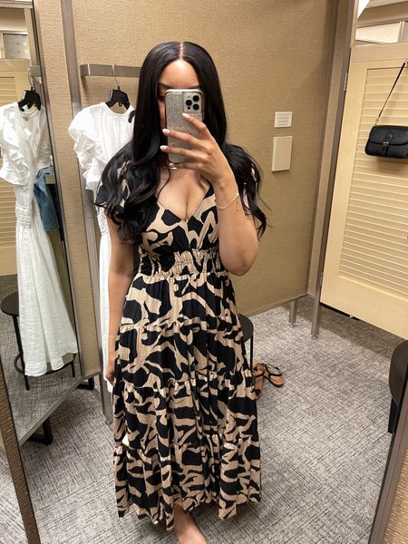 Cute printed maxi dresses from Nordstrom ‼️ I LOVE this one from Melloday, wearing a size small 
#maxidress #printeddress #nordstrom #tryon #cutout

#LTKxNSale