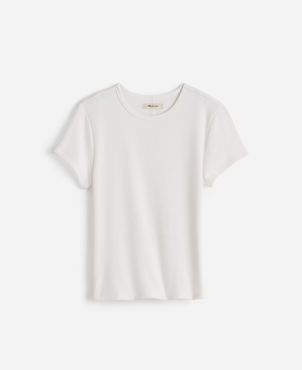 Drapey Rib Tee | Madewell | Madewell