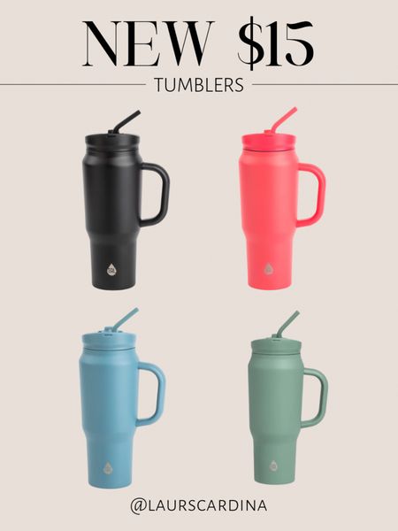 These tumblers are only $15 and come in several colors! 
@walmart #walmartpartner #walmart

Walmart home, insulated tumbler, water bottle, Stanley cup look for less 

#LTKfindsunder50 #LTKhome #LTKstyletip