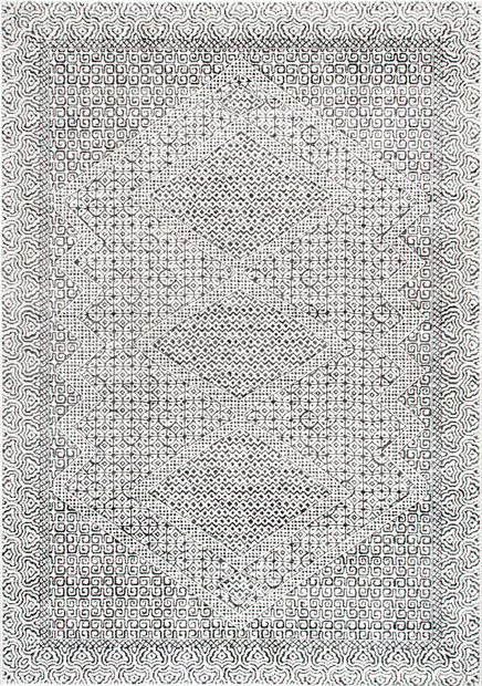 Light Gray Diamond Mosaic Area Rug | Rugs USA