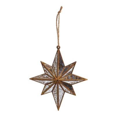 RAZ Imports 5.5in Distressed Mirrored Star Ornament | Scheels