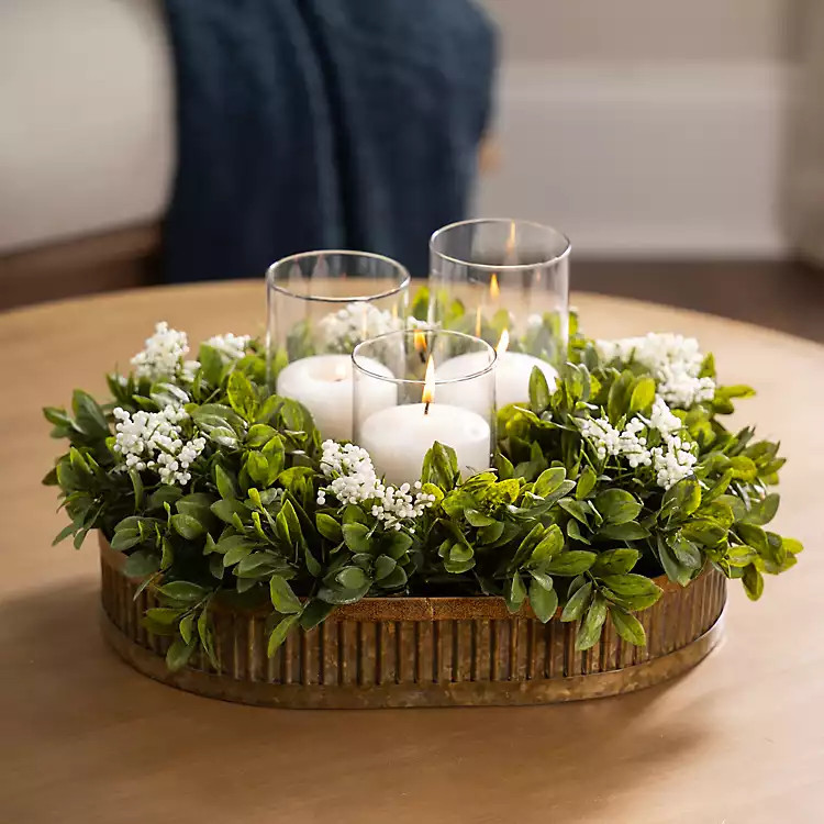 Boxwood Greenery Centerpiece | Kirklands