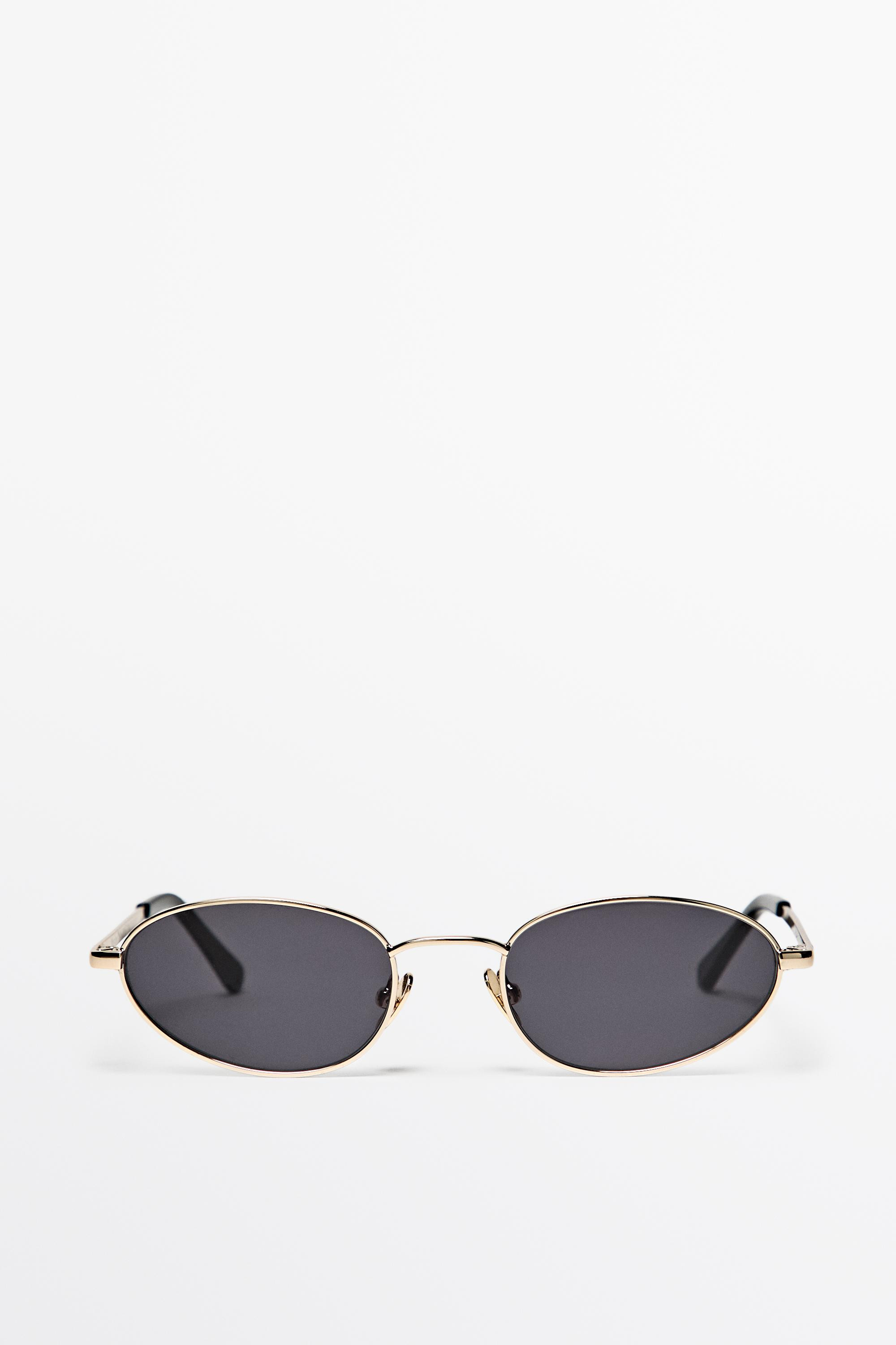 Oval metal sunglasses | Massimo Dutti UK