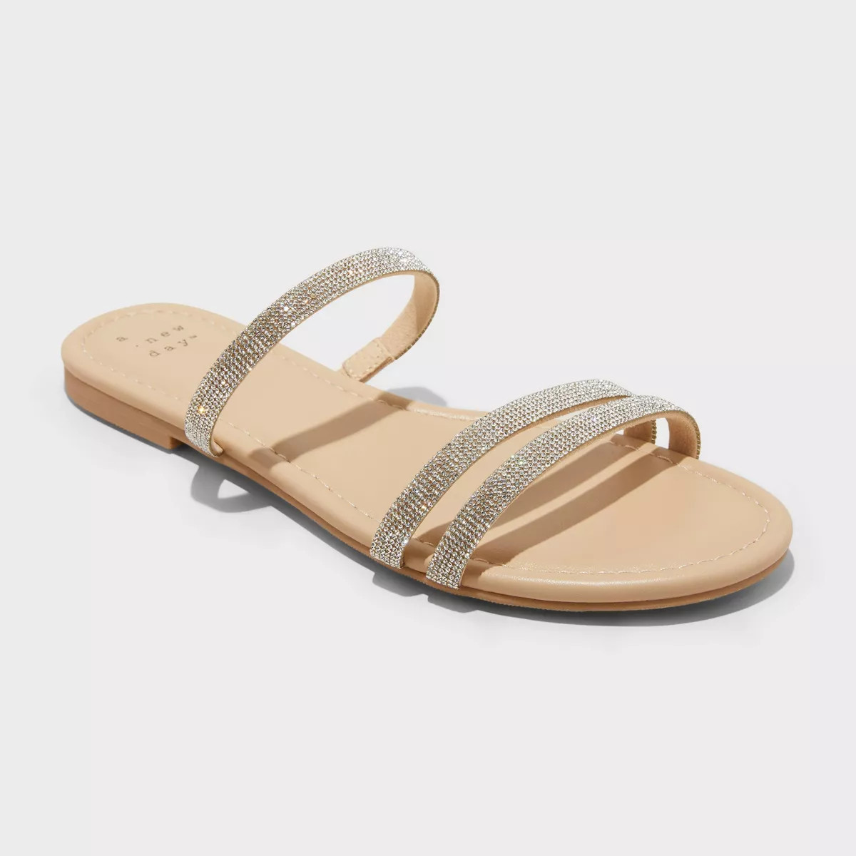 Women's Aida Strappy Sandals - A New Day™ Silver | Target