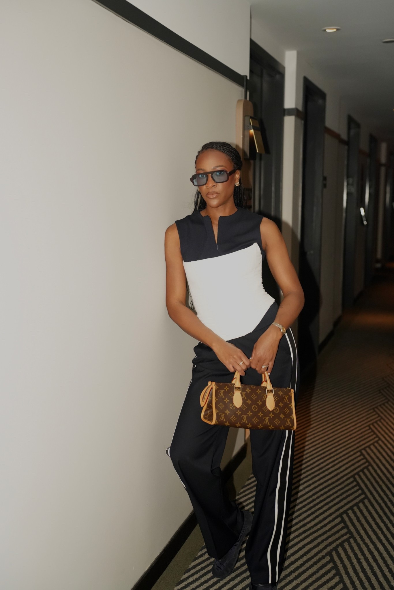 Track pants, sporty chic, Prada trainers, 

#LTKStyleTip #LTKShoeCrush