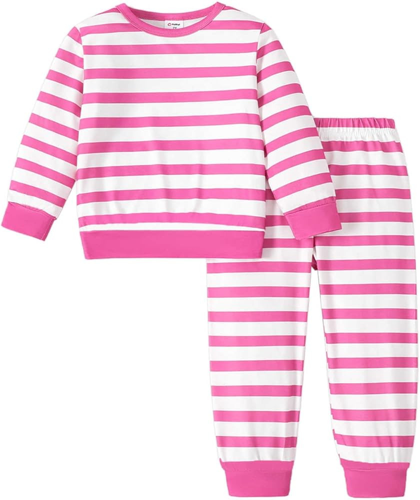 PATPAT Toddler Girls' Pajama Sets 2Pcs Soft Sleepwear Pants Long Sleeve Jammies Winter Nighties P... | Amazon (US)