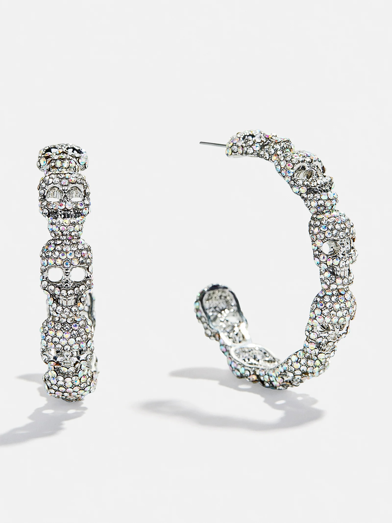 To Die For Hoop Earrings - Silver/Pavé | BaubleBar