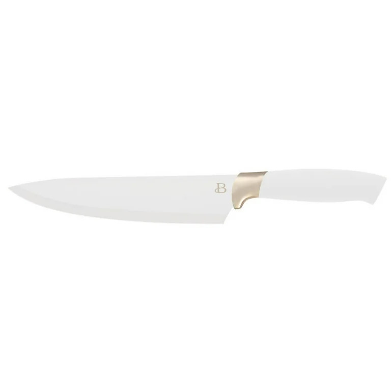 Beautiful 6 Piece Stainless Steel Knife Set in White Champagne Gold By Drew Barrymore | Walmart (US)