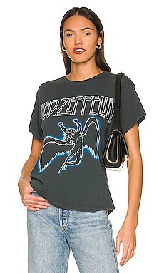 DAYDREAMER Led Zeppelin 1984 Tour Tee in Vintage Black from Revolve.com | Revolve Clothing (Global)