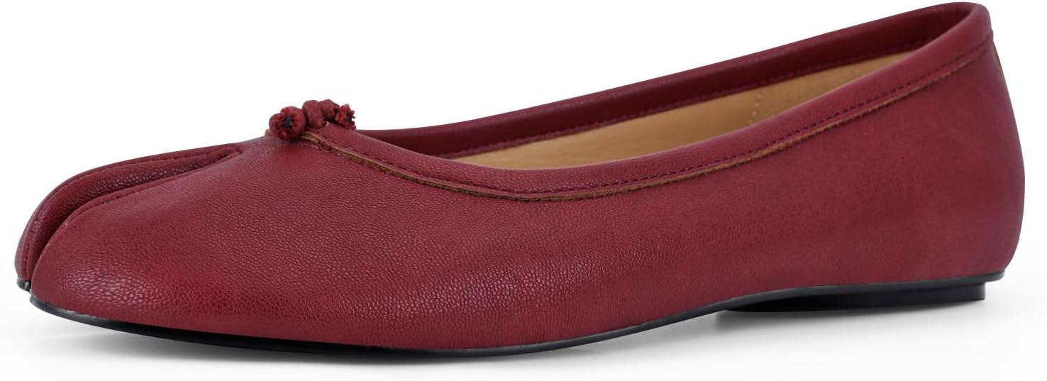Tabi Shoes Women Split Toe Shoes Wide Width Ballet Flats Comfort Casual Work Shoes for Women Offi... | Amazon (US)