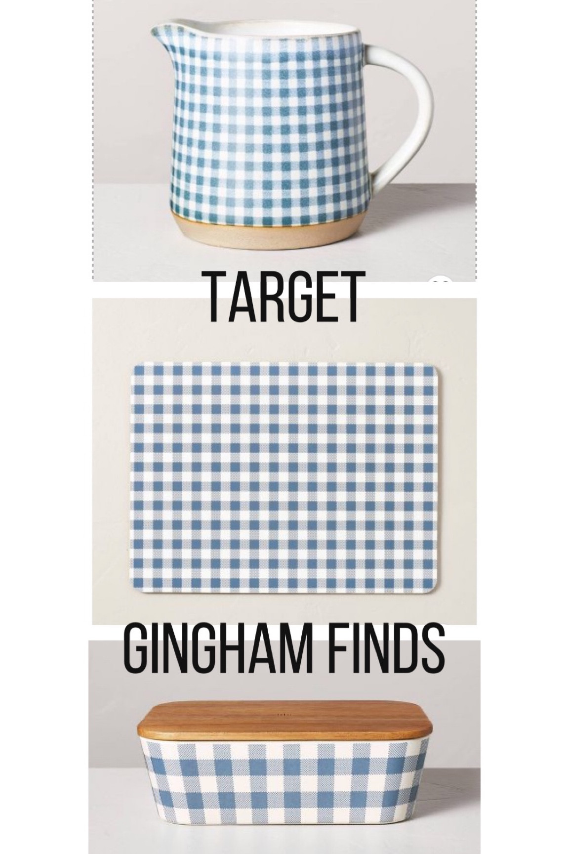 Cute new Target finds #gingham #blueandwhite 

#LTKhome #LTKunder50