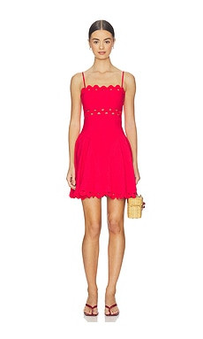 SAYLOR Andrea Dress in Cherry Red from Revolve.com | Revolve Clothing (Global)