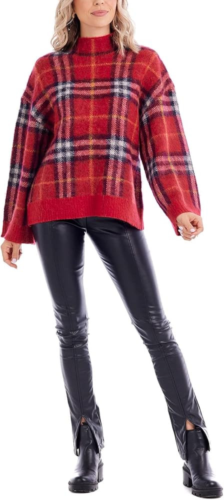 Mud Pie Women's Jenson Plaid Sweater | Amazon (US)