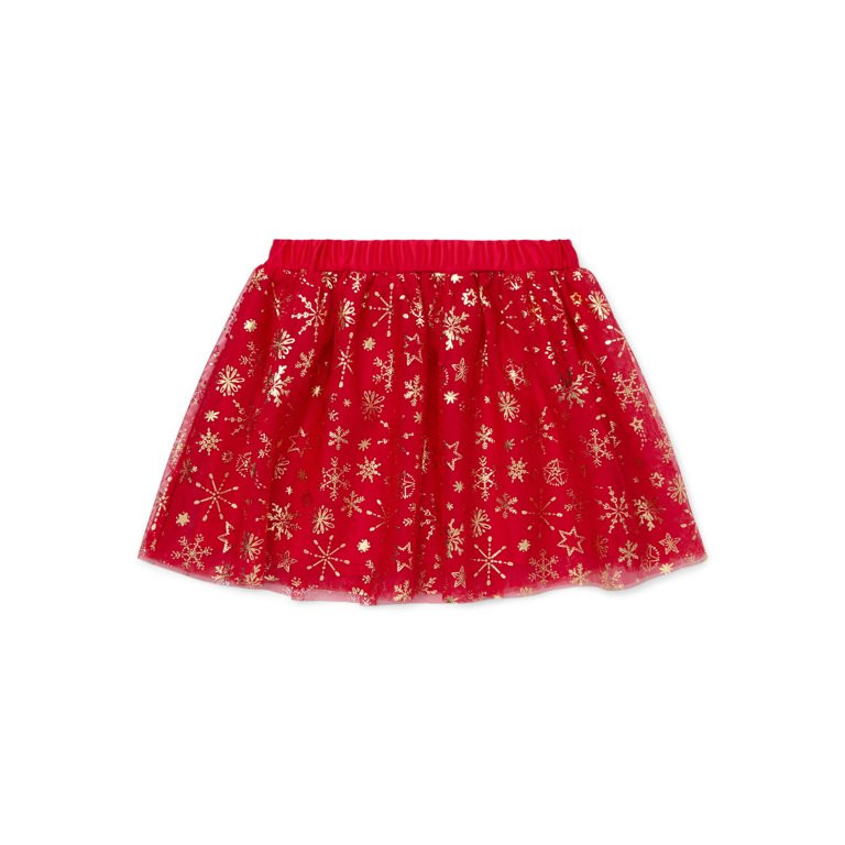 Holiday Time Toddler Girl Christmas Tutu Skirt, Sizes 12M-5T | Walmart (US)