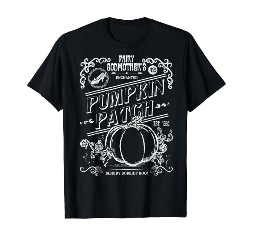 Disney Cinderella Halloween Pumpkin Patch T-Shirt | Amazon (US)