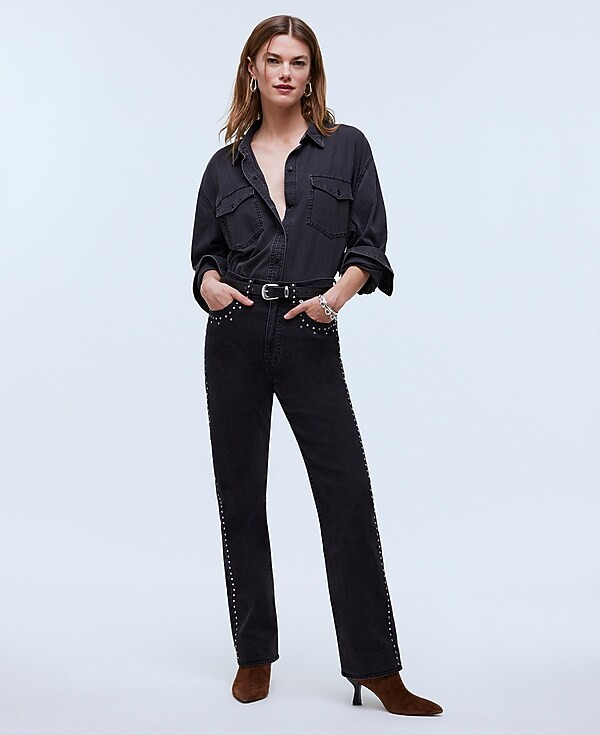 Limited-Edition Drop: The Studded '90s Straight Jean | Madewell | Madewell