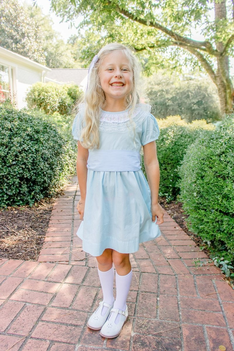 Clarice Dress with Sash | Grace and James Kids