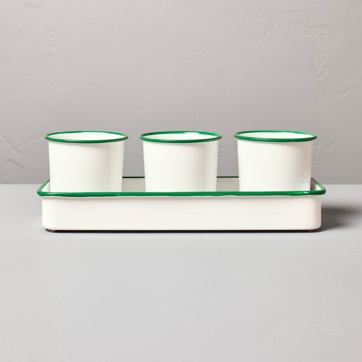 Trio Herb Planter Set Cream/Green - Hearth & Hand™ with Magnolia | Target